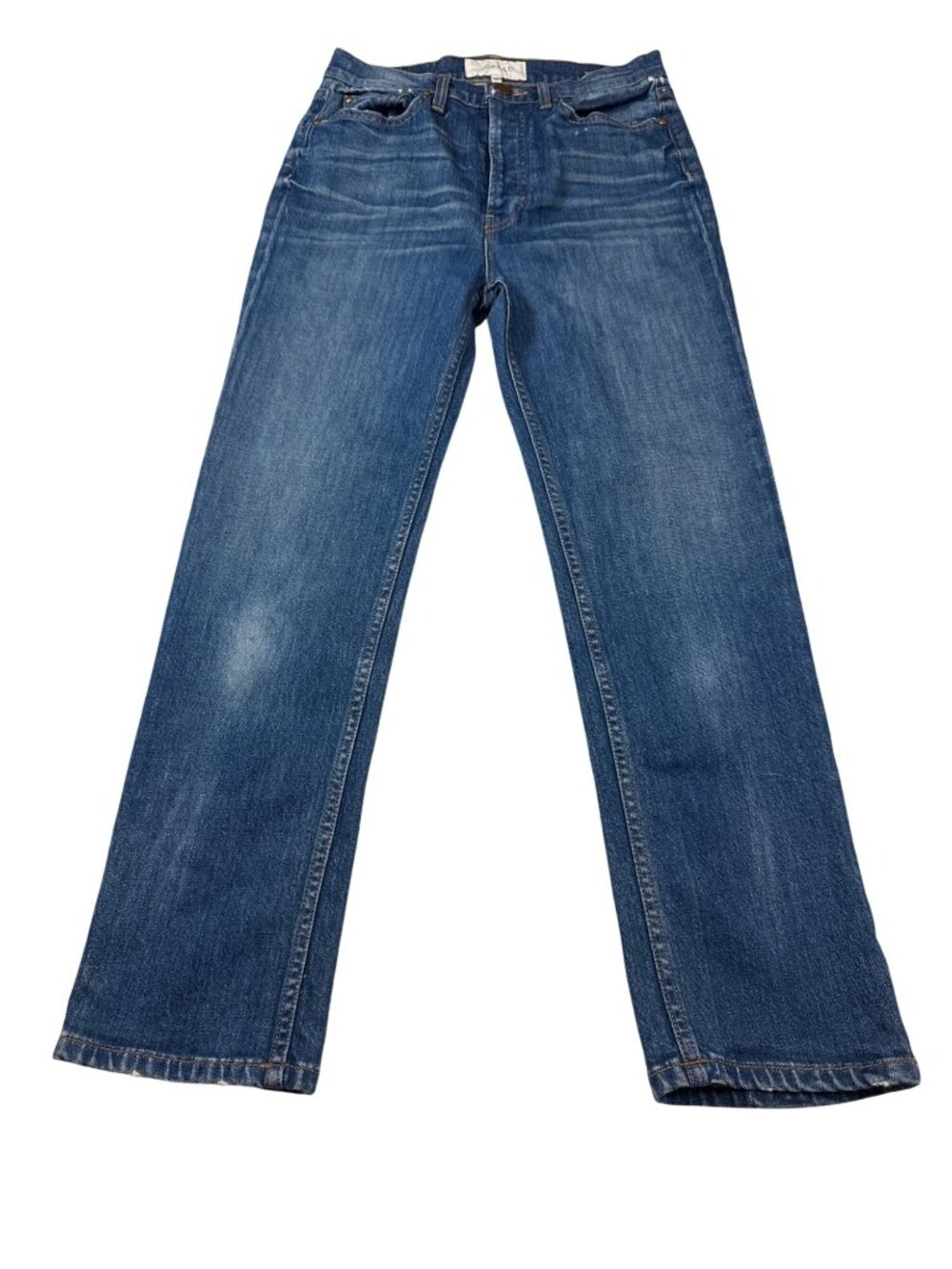 The Great "The Straight A" Denim Jeans Button Fly Womens Size 26 Classic (S991)